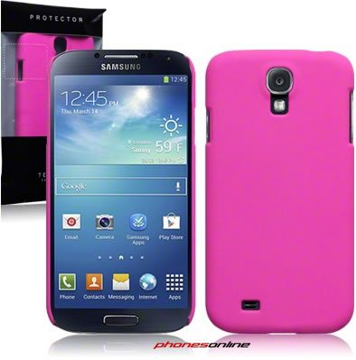 Samsung Galaxy S4 Rubberised Hard Shell Pink