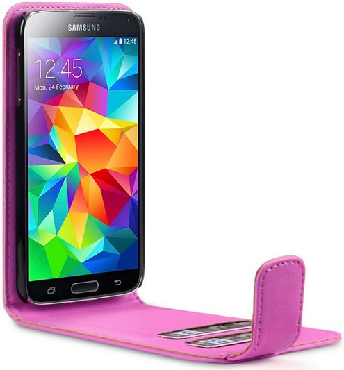 Samsung Galaxy S5 Flip Case - Pink