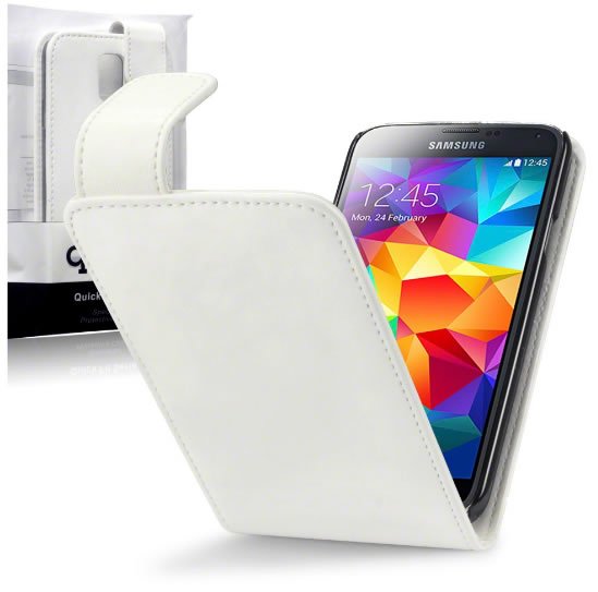 Samsung Galaxy S5 Flip Case - White