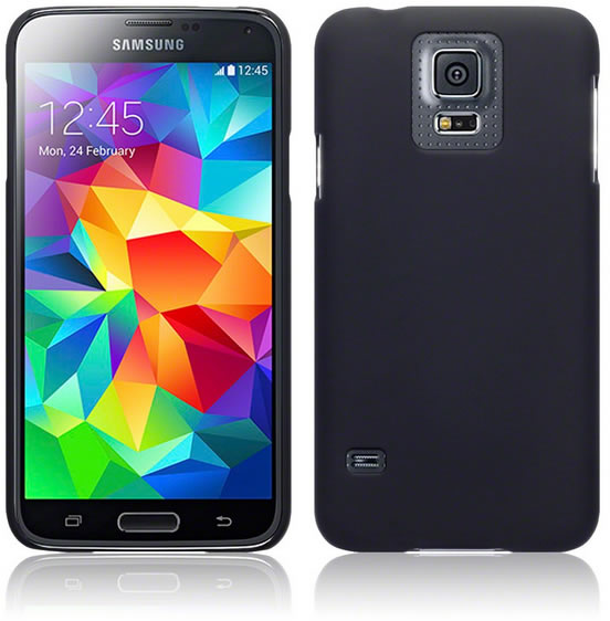 Samsung Galaxy S5 Hybrid Rubberised Case - Black