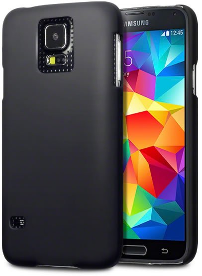 Samsung Galaxy S5 Mini Hard Shell Case - Black