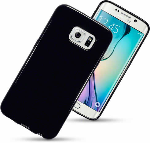 Samsung Galaxy S6 Edge Gel Cover - Black