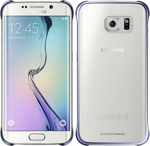 Samsung Galaxy S6 Edge Hard Shell Cover EF-QG925BBE - Clear/Black