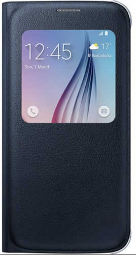 Samsung Galaxy S6 S-View Case EF-CG920BBE - Black