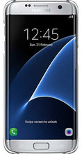 Load image into Gallery viewer, Samsung Galaxy S7 Edge Clear Cover Silver - EF-QG935CSE