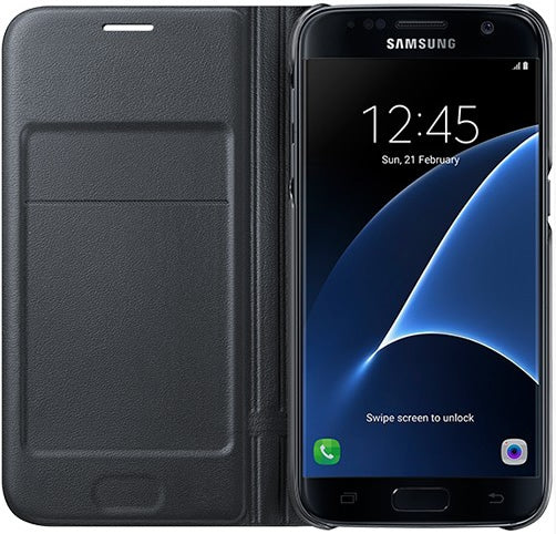 Samsung Galaxy S7 LED Wallet Case EF-NG930PBE - Black