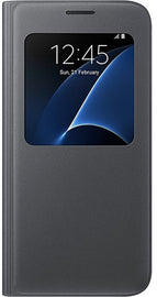 Samsung Galaxy S7 S-View Wallet Case Black - EF-CG930PBE