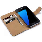 Load image into Gallery viewer, Samsung Galaxy S7 Edge Wallet Case - Black