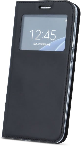 Huawei P Smart S-View Wallet Case - Black