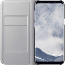 Load image into Gallery viewer, Samsung Galaxy S8 Plus LED Wallet Case EF-NG955PSE - Silver