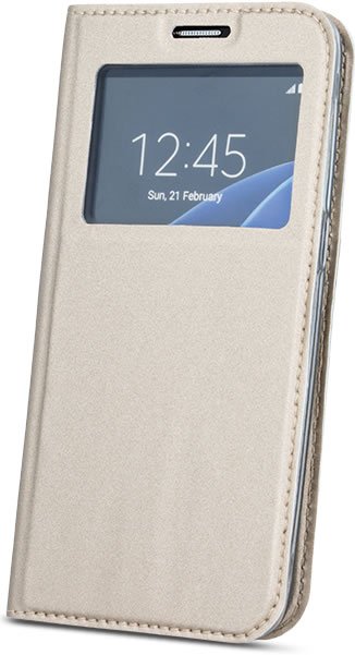 Samsung Galaxy S8 S-View Wallet Case - Gold