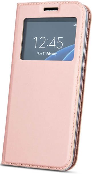Samsung Galaxy S8 S-View Case - Rose Gold Pink