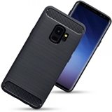 Samsung Galaxy S9 Carbon Fibre Gel Cover - Black