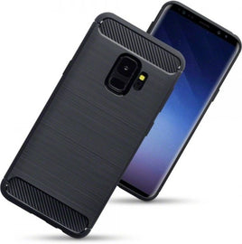 Samsung Galaxy S20 Carbon Fibre Gel Cover - Black