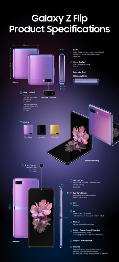 Samsung Galaxy Z Flip F700 256GB - Purple