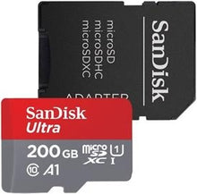 Load image into Gallery viewer, SanDisk Ultra 200GB microSD XC Memory Card