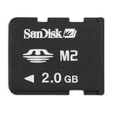 SanDisk 2GB Memory Stick Micro M2 Memory Card