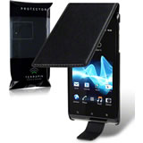 Load image into Gallery viewer, Sony Xperia J Flip Case Black