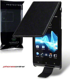 Sony Xperia J Flip Case Black