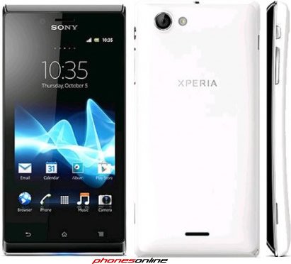 Sony Xperia J White SIM Free
