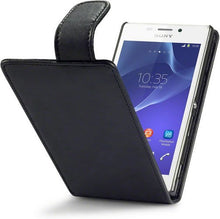 Load image into Gallery viewer, Sony Xperia M2 Flip Case - Black