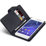 Load image into Gallery viewer, Sony Xperia M2 Wallet Case - Black