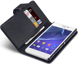 Sony Xperia M2 Wallet Case - Black