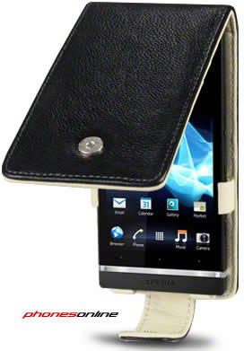 Sony Xperia S Leather Flip Case Black