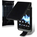 Load image into Gallery viewer, Sony Xperia Tipo Flip Case Black