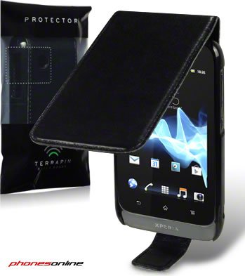 Sony Xperia Tipo Flip Case Black