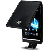 Load image into Gallery viewer, Sony Xperia U Flip Case Black