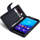 Sony Xperia Z2 Wallet Case - Black