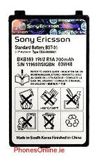 Sony Ericsson BST-35 Genuine Battery