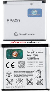 Sony Ericsson EP500 Genuine Battery for Xperia X8, Vivaz