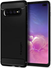 Load image into Gallery viewer, Spigen Rugged Armour Cover for Samsung Galaxy S10 Plus - Black