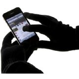 Touchscreen Smartphone Gloves Black