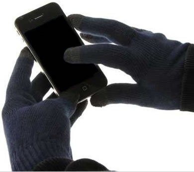Tech Touch Smartphone Gloves Black