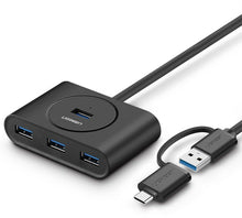 Load image into Gallery viewer, 4-in-1 USB-C+USB 3.0 4 Ports Hub