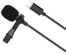 Load image into Gallery viewer, Wired Lavalier Microphone with USB-C Connection